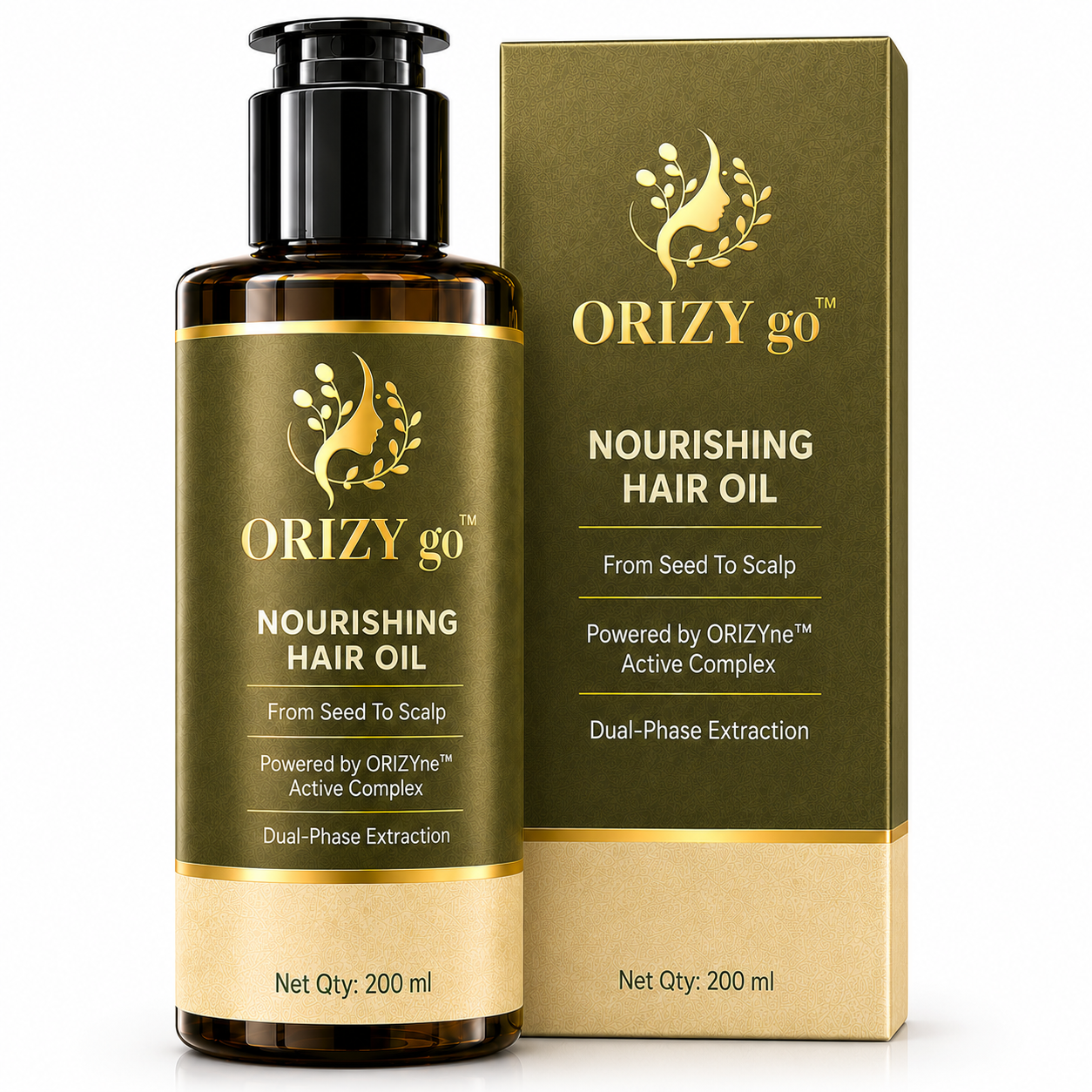 ORIZYGO Nourishing Hair Oil for Dry, Rough & Frizzy Hair
