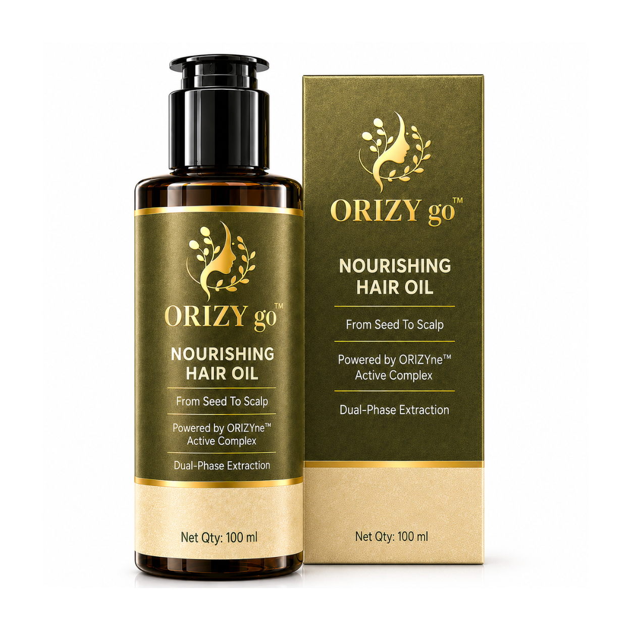 ORIZYGO Nourishing Hair Oil | Natural Hair Oil for Dry, Rough & Frizzy Hair | Deep Nourishment, Smoothness & Healthy Shine