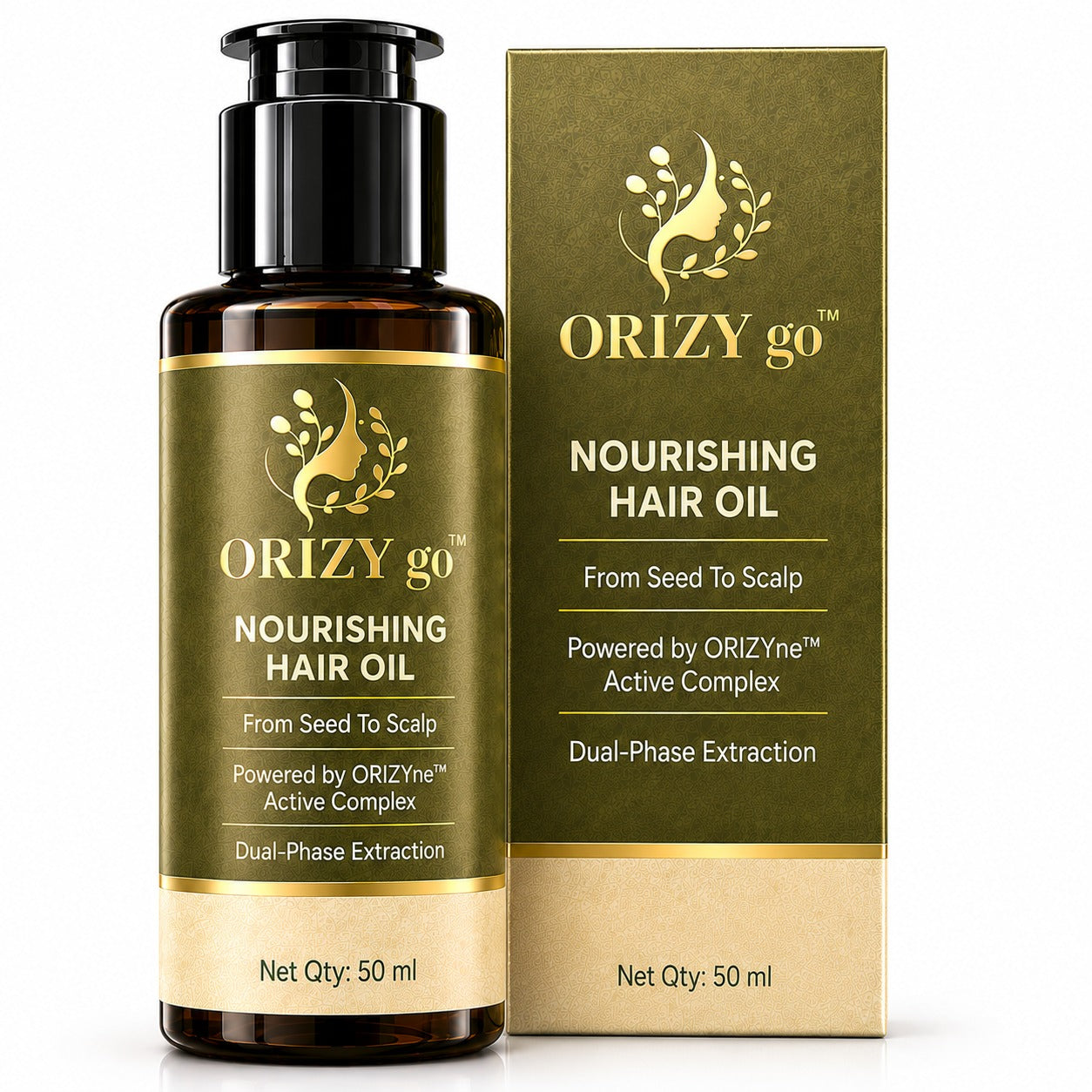 ORIZYGO Nourishing Hair Oil | Natural Hair Oil for Dry, Rough & Frizzy Hair | Deep Nourishment, Smoothness & Healthy Shine