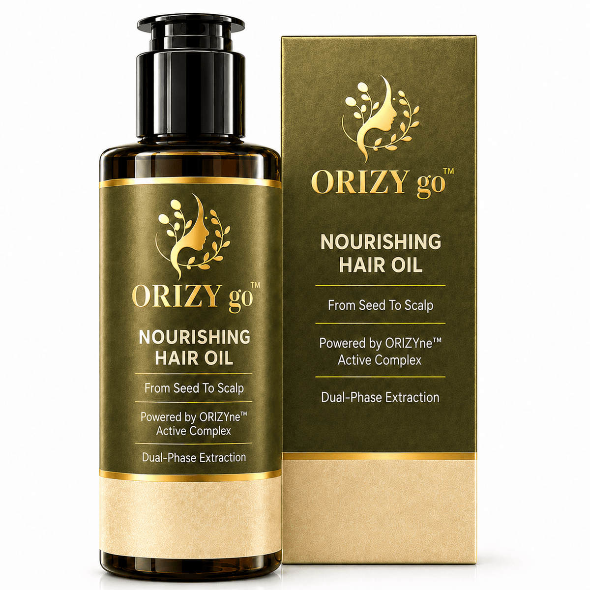 ORIZYGO Nourishing Hair Oil | Natural Hair Oil for Dry, Rough & Frizzy Hair | Deep Nourishment, Smoothness & Healthy Shine - ORIZYgo